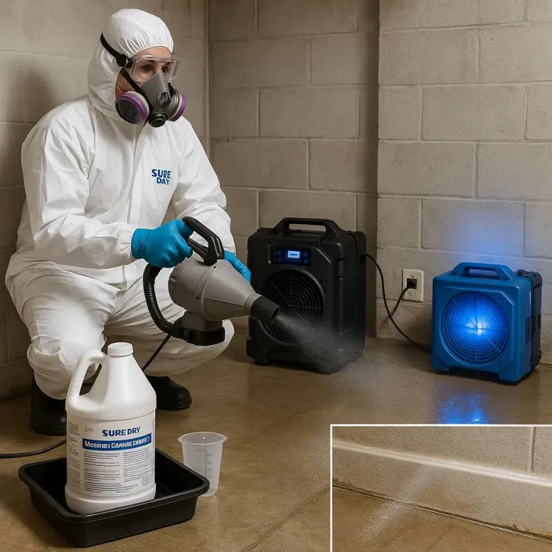 Sanitization and Odor Removal process in Burlington, MA